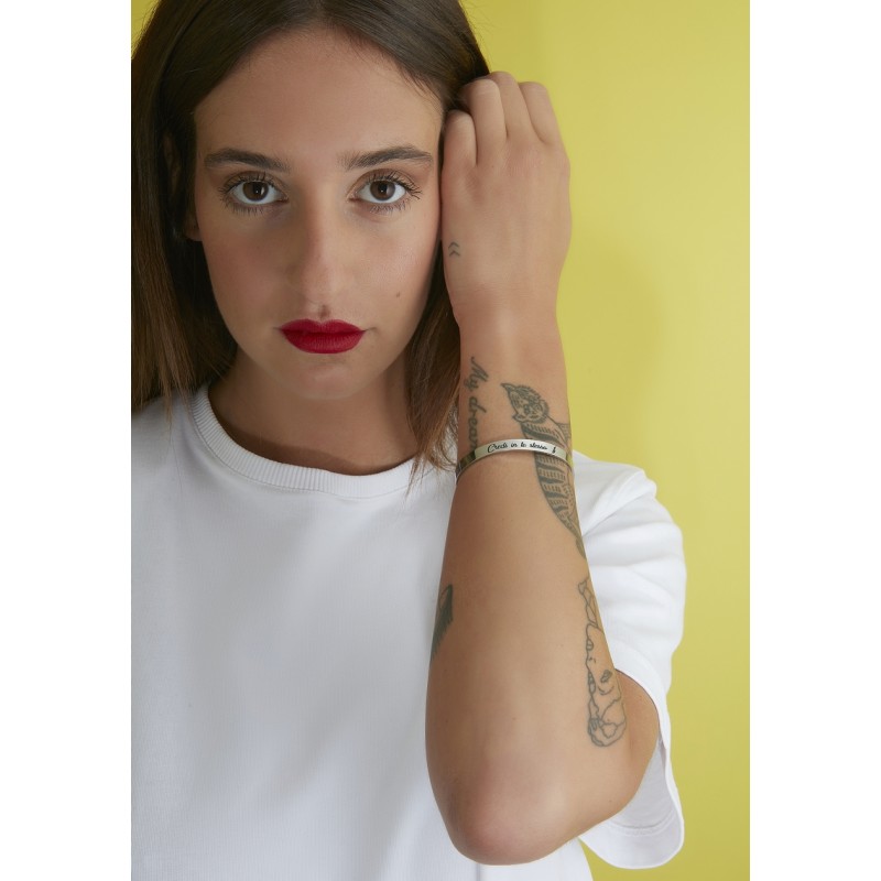Bracciale rigido "Credi in te stesso" - immagine 2