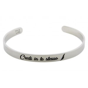 Bracciale rigido "Credi in te stesso"