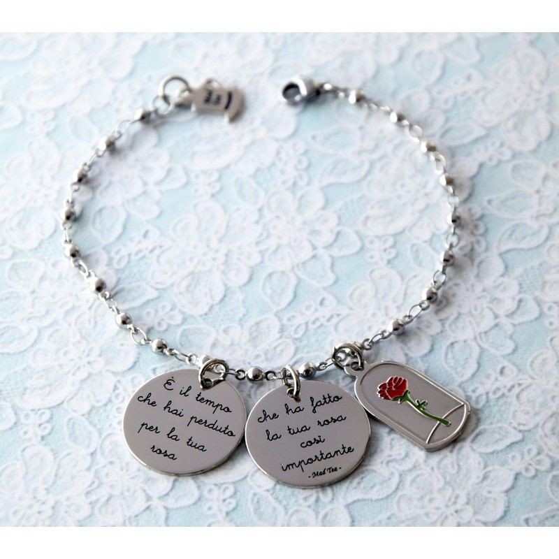 Bracciale "Rosa del Piccolo Principe" - immagine 2