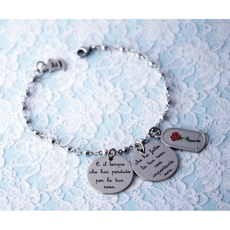 Bracciale "Rosa del Piccolo Principe" - immagine 3