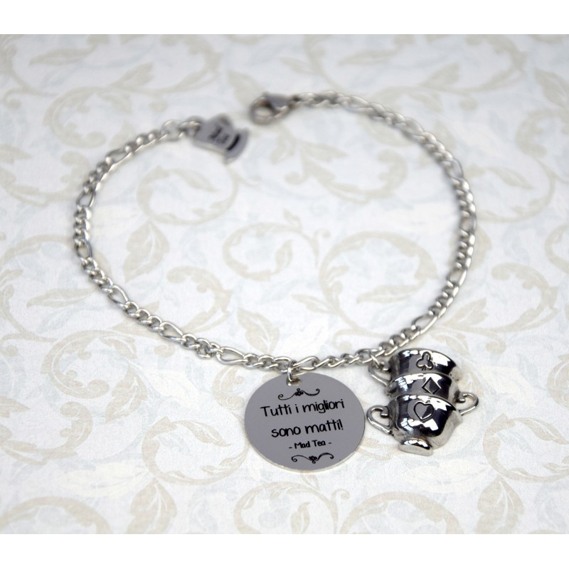 Bracciale "Tutti i migliori sono matti" - immagine 2