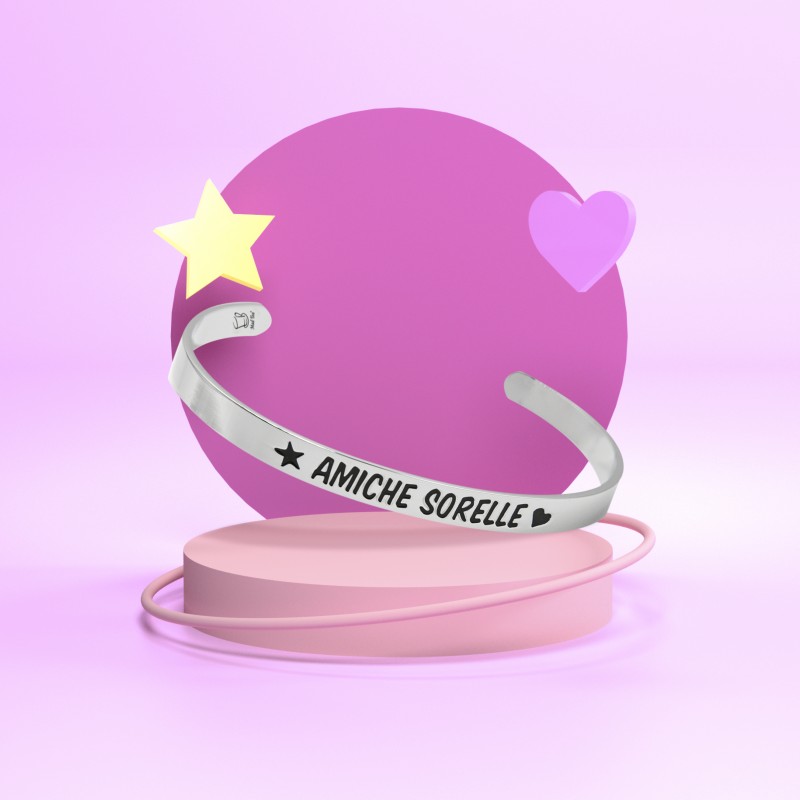 Bracciali rigido "Amiche Sorelle" - immagine 3