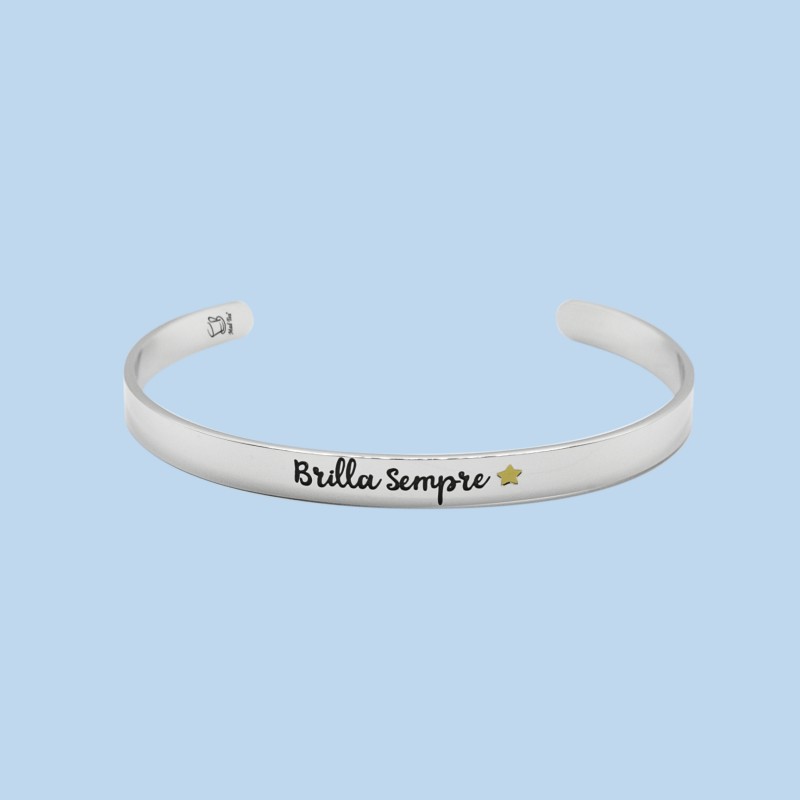 Bracciale rigido "Brilla sempre" - immagine 2
