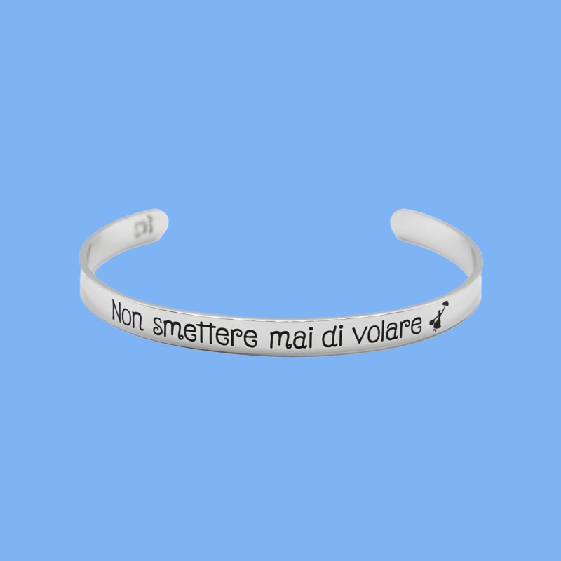Bracciali rigido "Non smettere mai di volare" - immagine 2