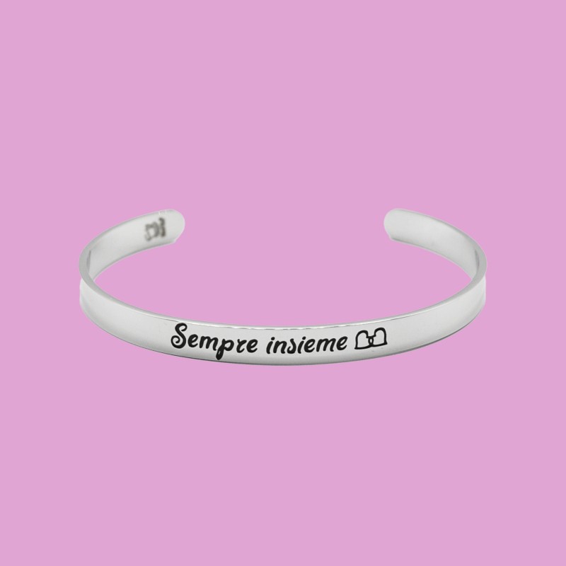 Bracciali rigido "Sempre insieme" - immagine 2