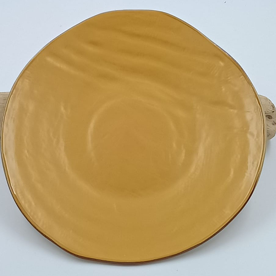 Piatto Dessert giallo