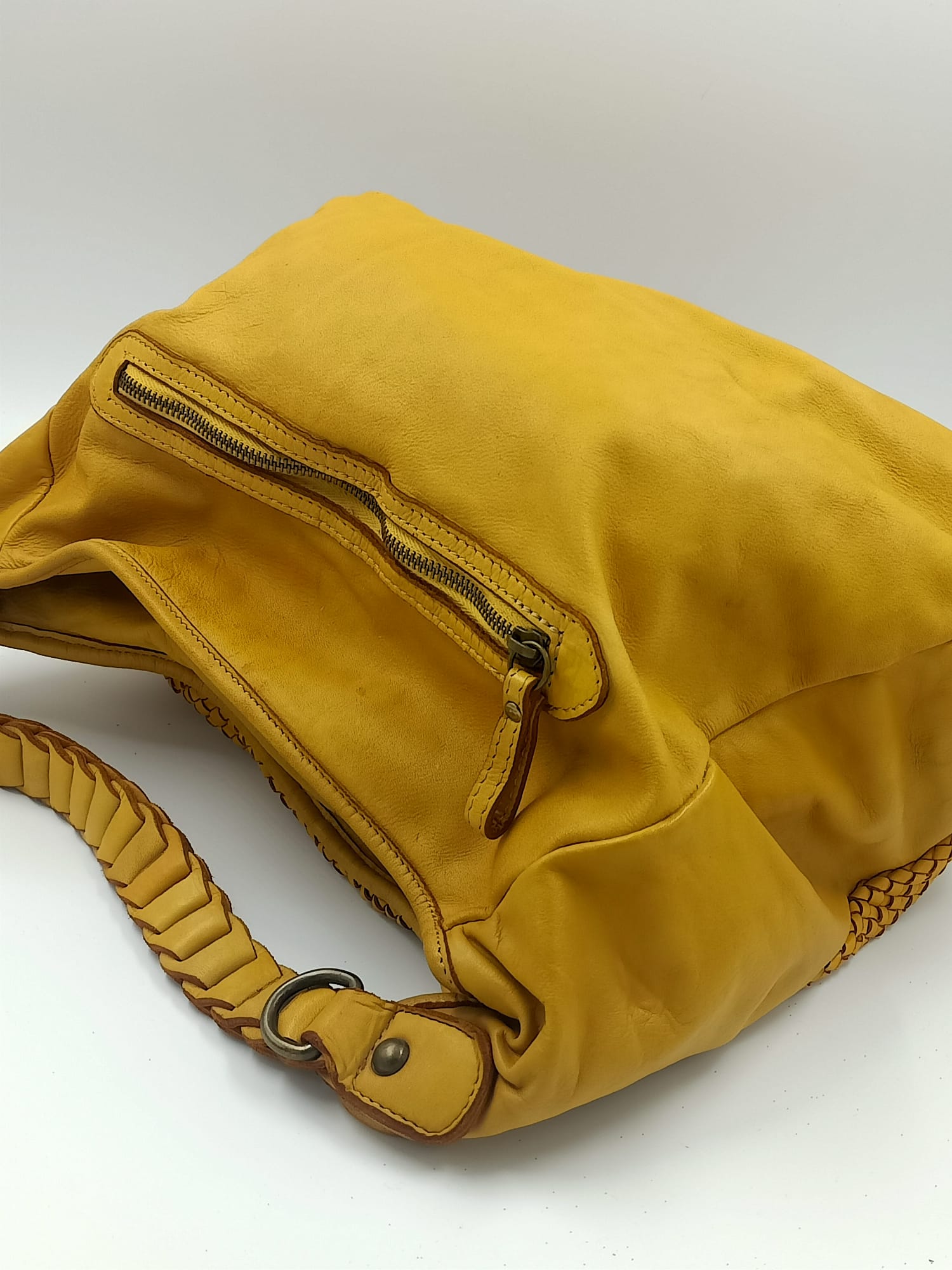Borsa intreccio yellow