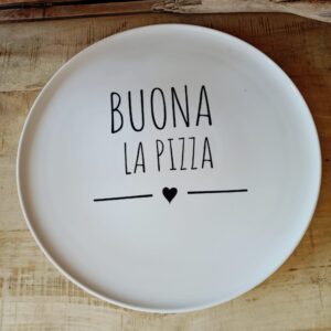 Piatto pizza โbuona la pizza"