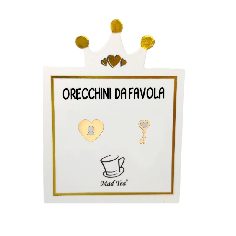 Orecchini "Chiave e serratura di Alice" - immagine 3