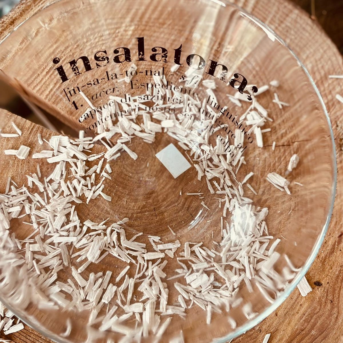 Insalatiera in vetro trasparente