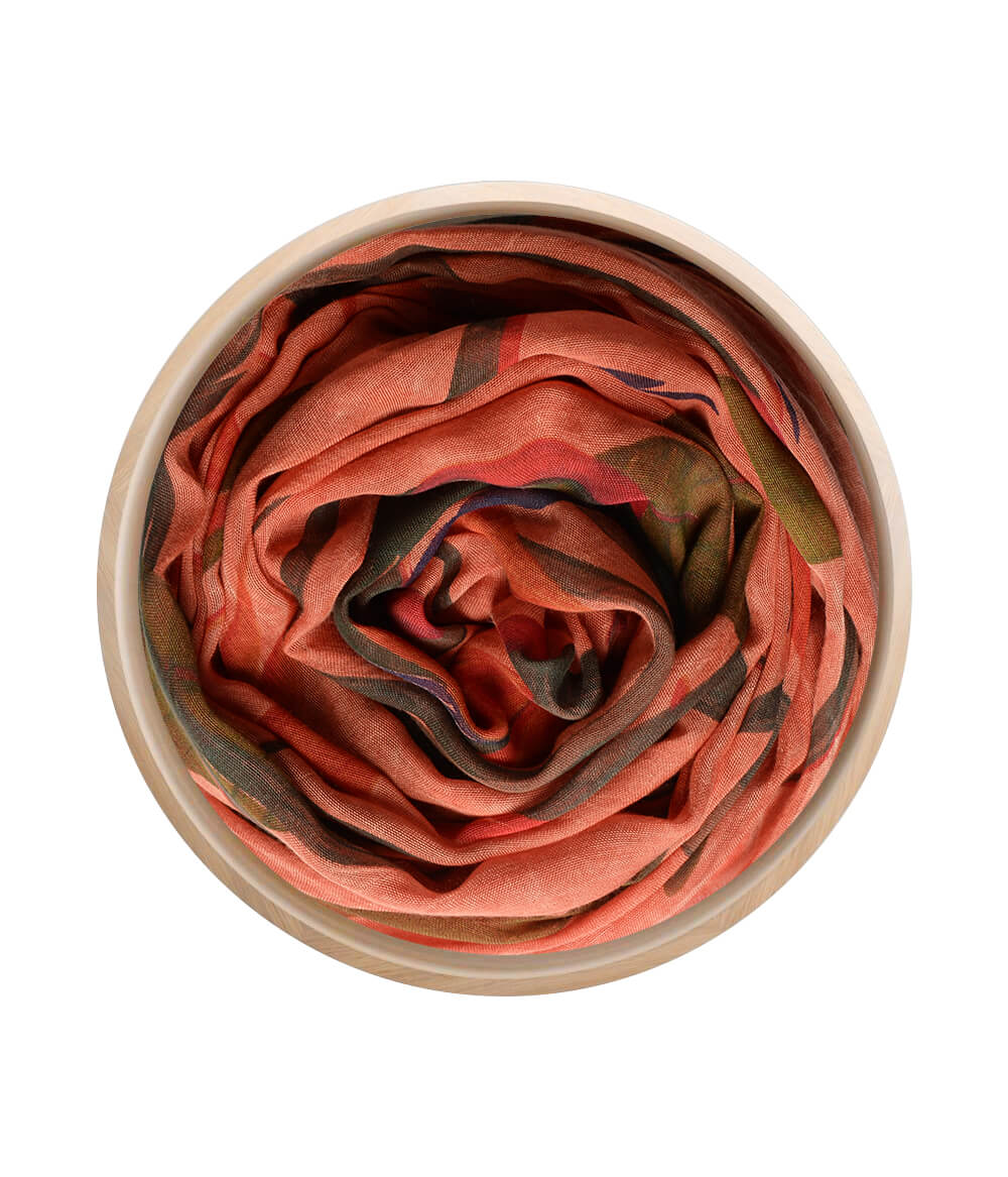 Foulard De Chirico Rosso