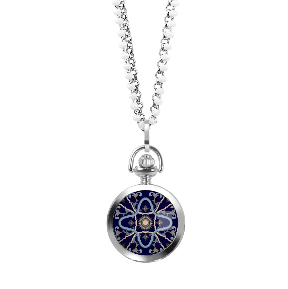 orologio maiolica blu