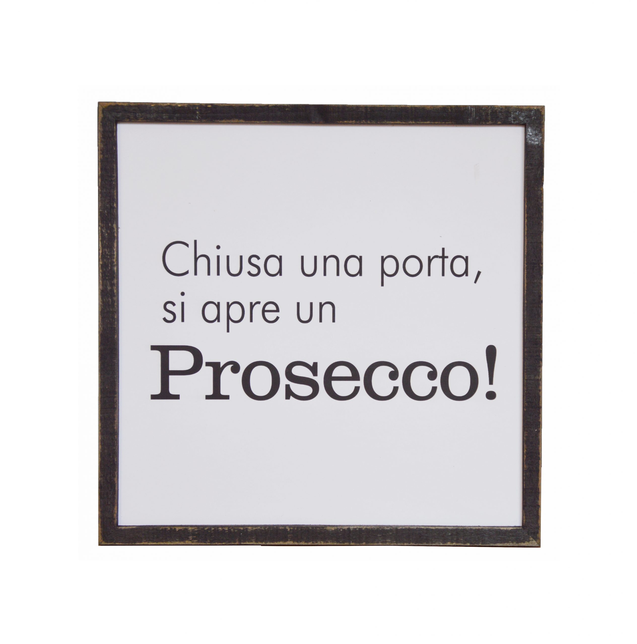 Quadretto scritta chiusa una porta