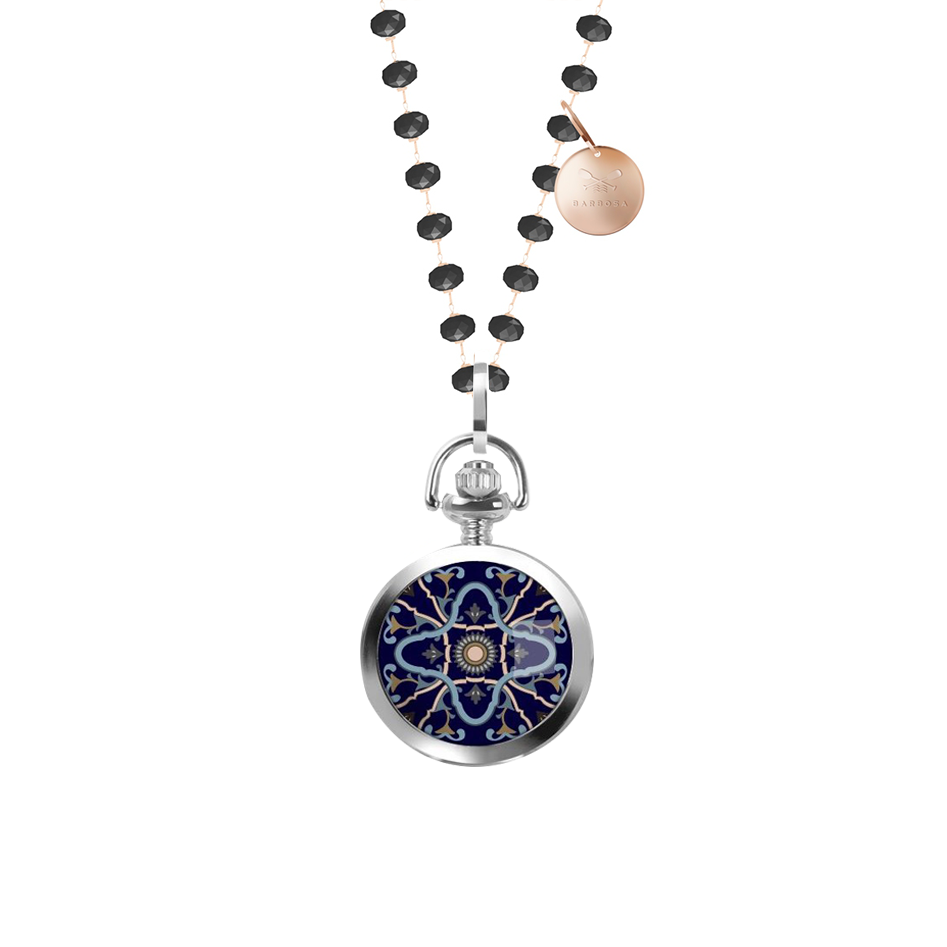Pocket orologio maiolica blu