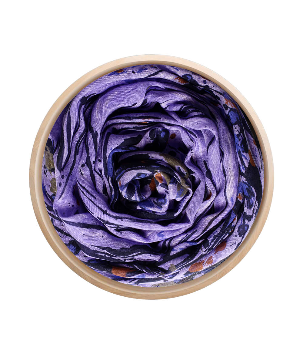 Foulard Pollock Viola