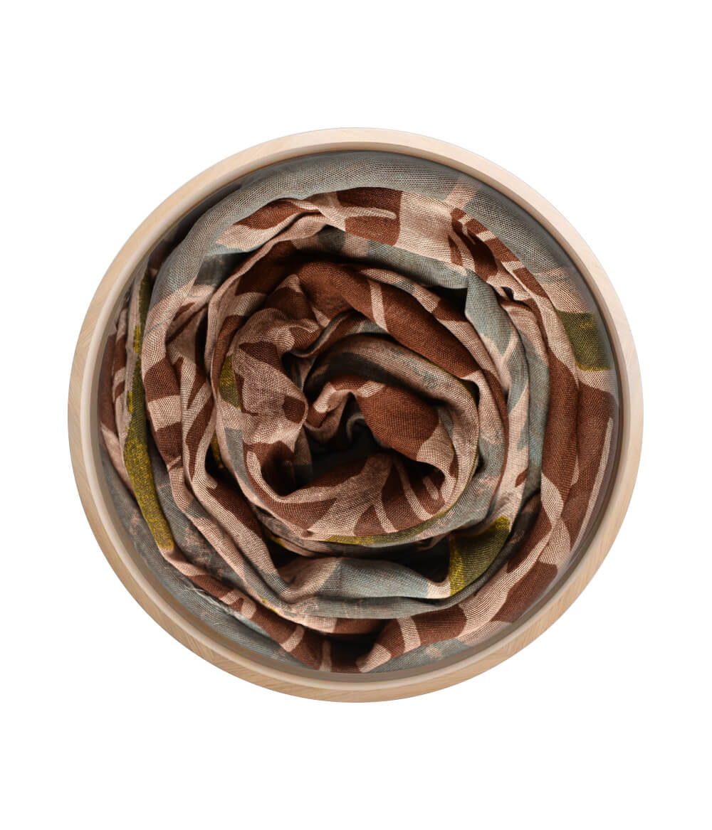 Foulard Matisse Brown