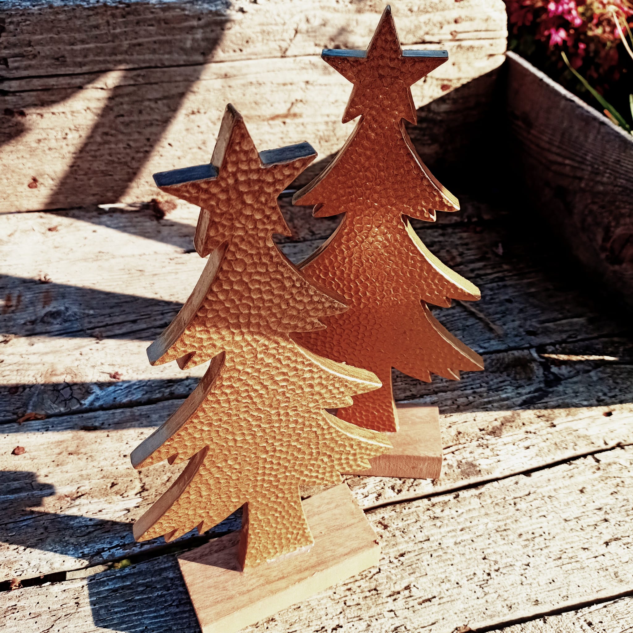 Albero decorativo oro