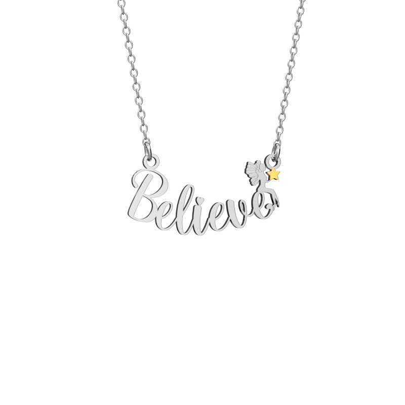 Collana da favola di Peter Pan "Believe"