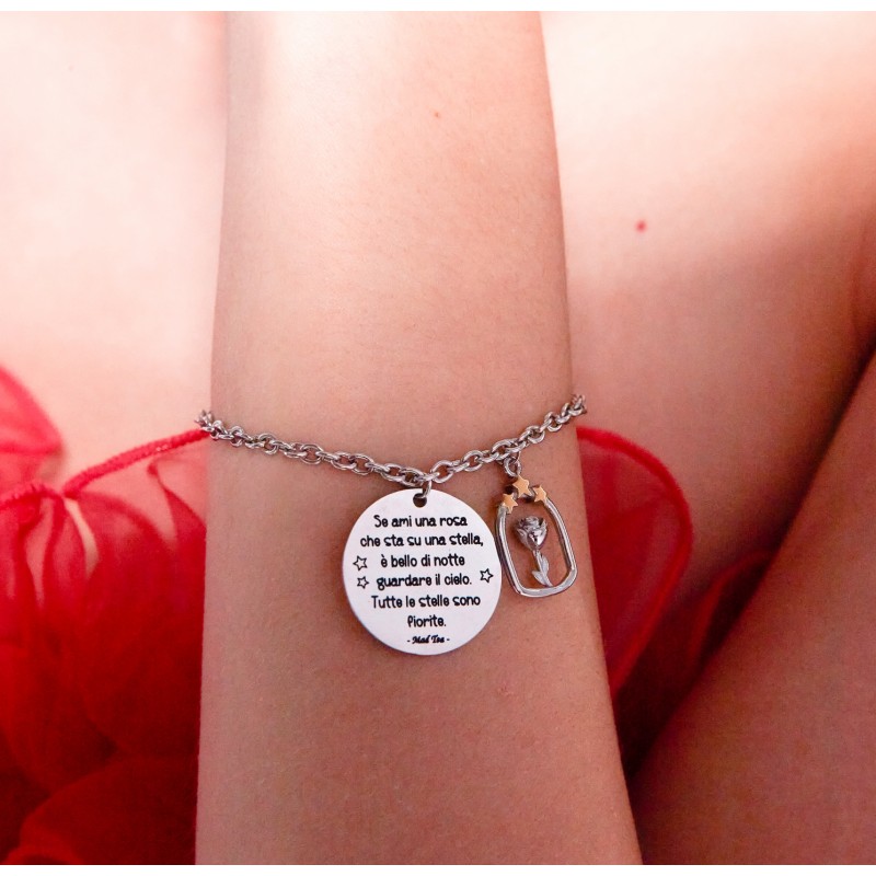 Bracciale del Piccolo Principe "Una stella in fiore"