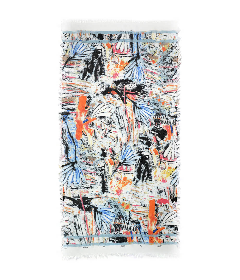 Foulard Chagall Bianco - immagine 2