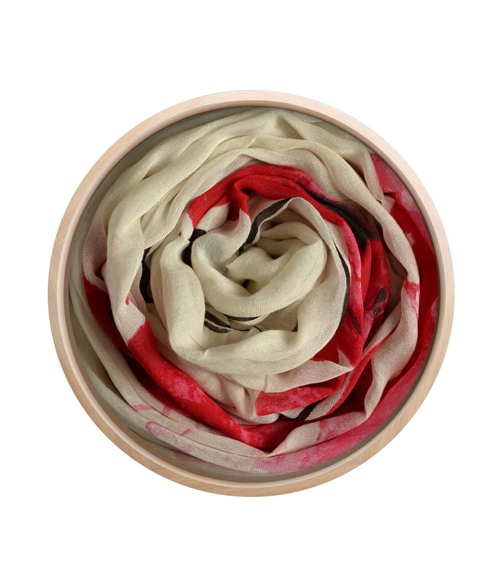 Foulard Schiele Bianco