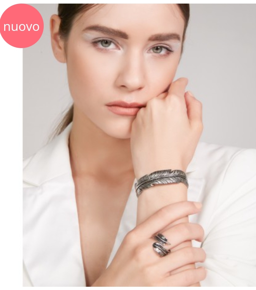 Anello Piuma "Believe" Medium - immagine 2