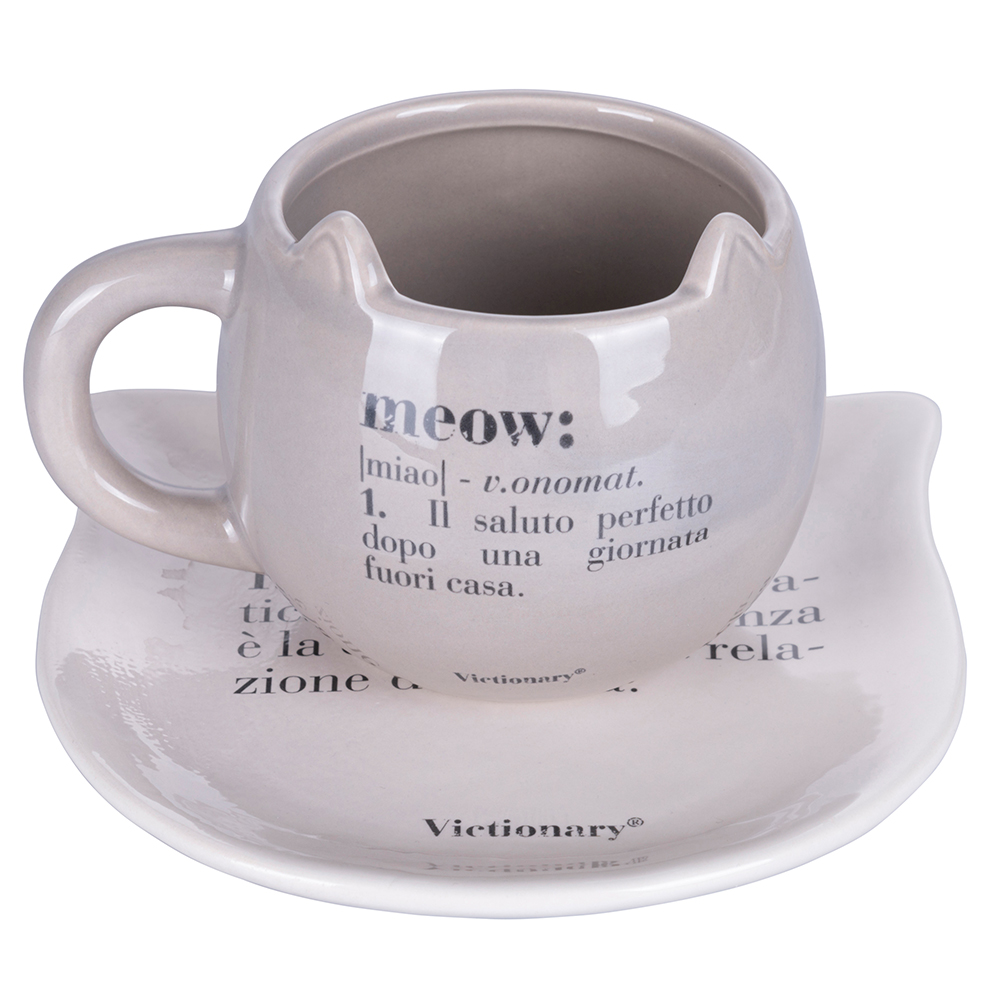 Tazza Gatto Con Piattino - immagine 5