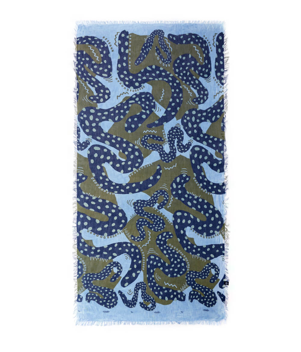 Foulard Haring Azzurro - immagine 2