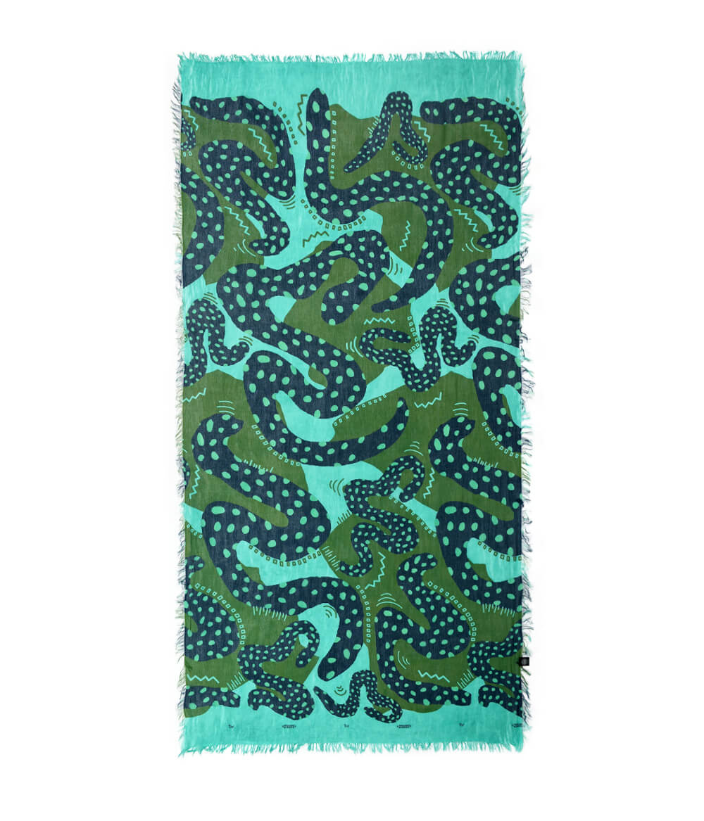 Foulard Haring Verde Acqua - immagine 2