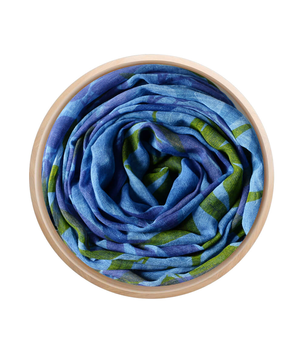 Foulard Hokusai Blu