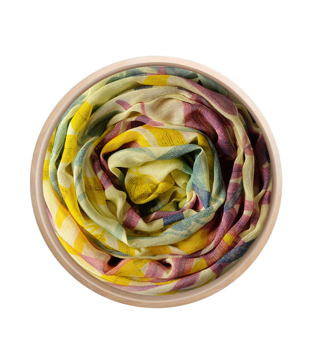 Foulard Hokusai Beige