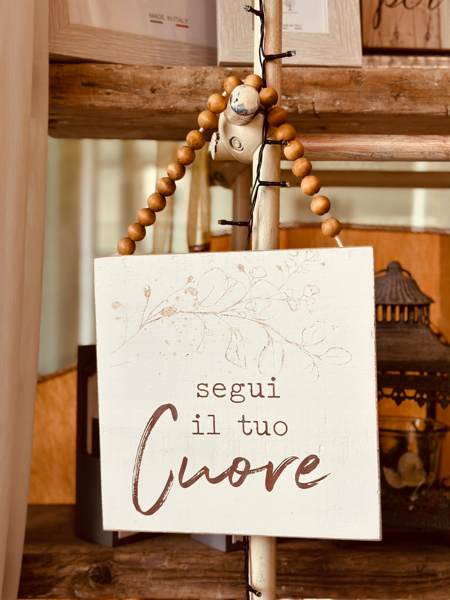 Quadretto Scritta Segui Il Tuo cuore
