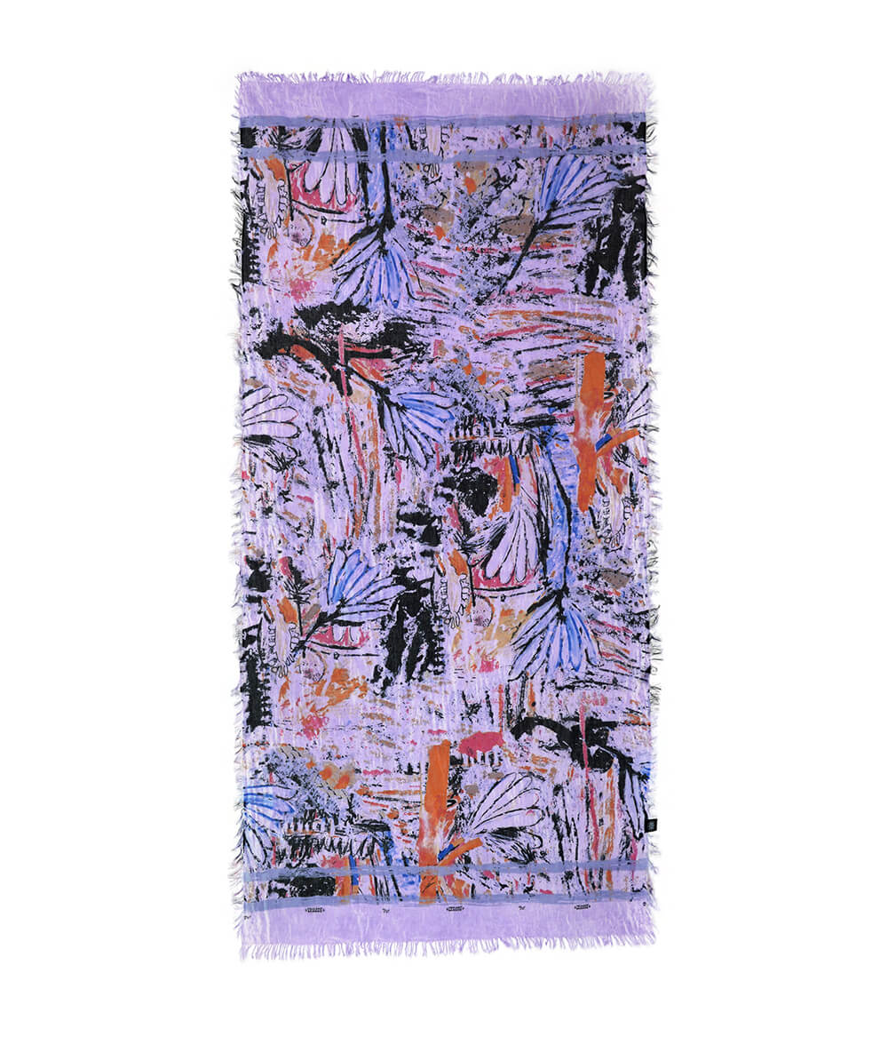 Foulard Chagall Lilla - immagine 2