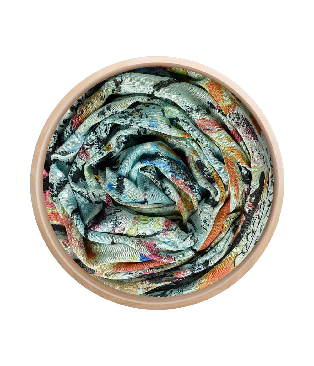 Foulard Chagall Azzurro Acqua