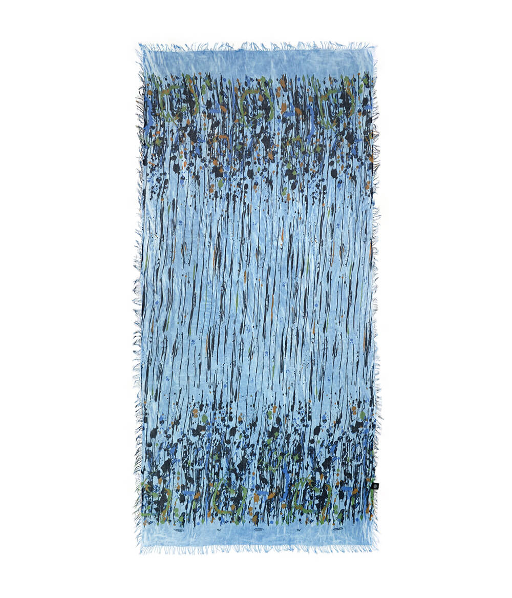 Foulard Pollock Azzurro - immagine 2