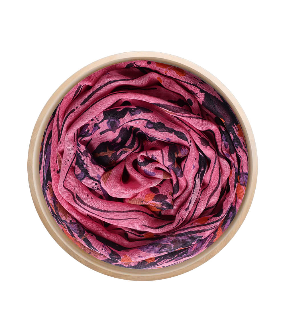 Foulard Pollock Fuxia