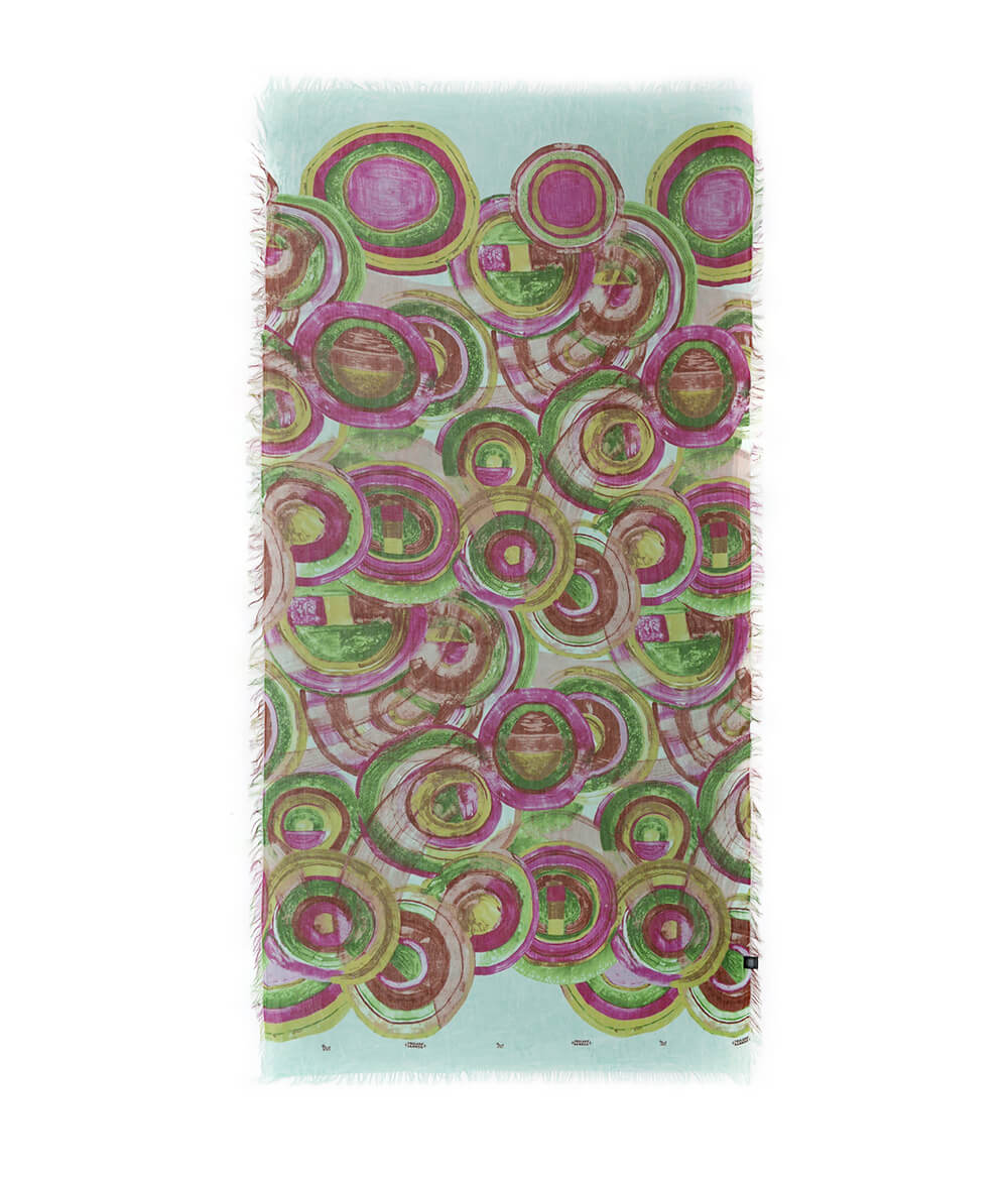 Foulard Kandinsky Azzurro Acqua - immagine 2
