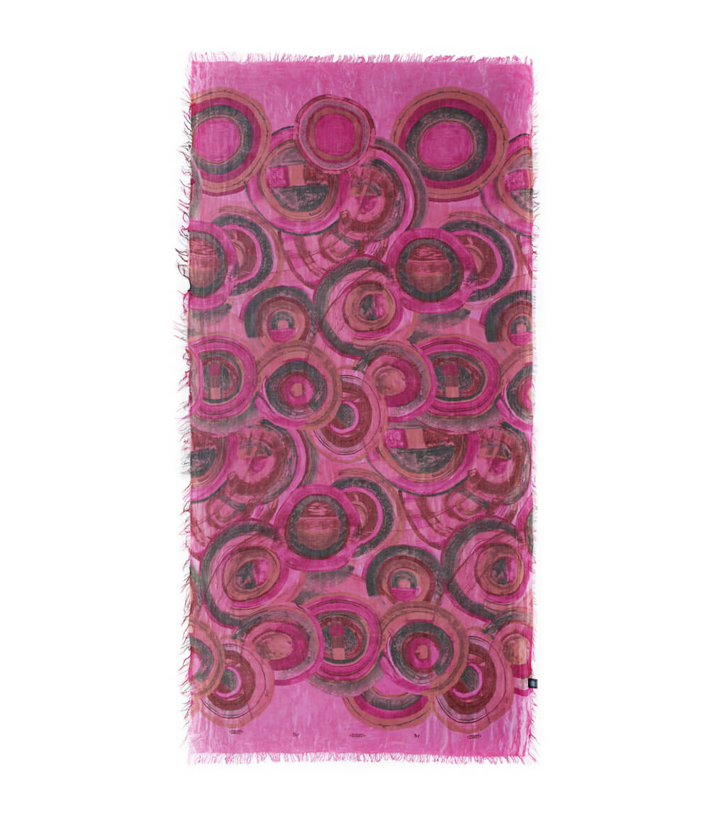 Foulard Kandinsky Fuxia - immagine 2