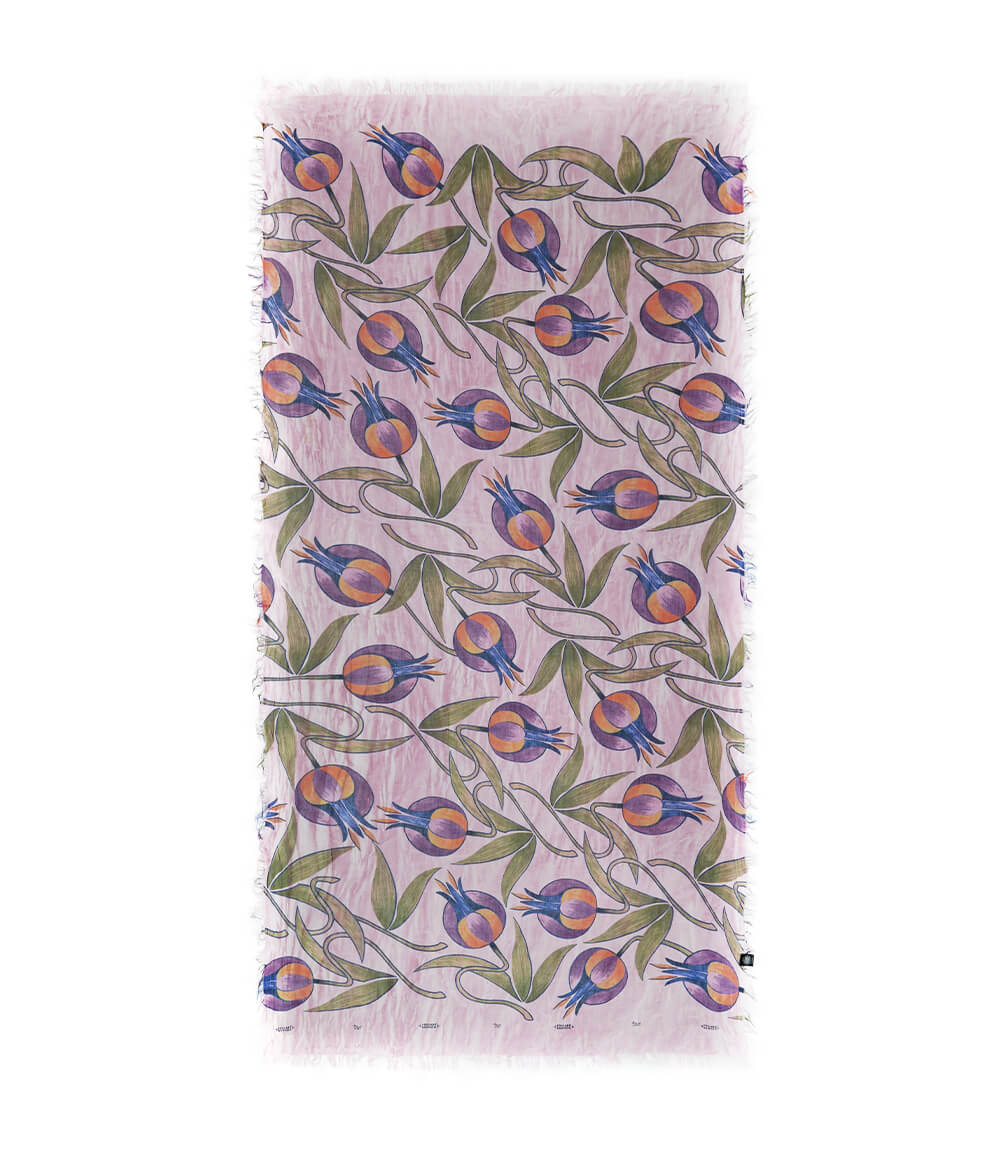 Foulard Mucha Rosa - immagine 2