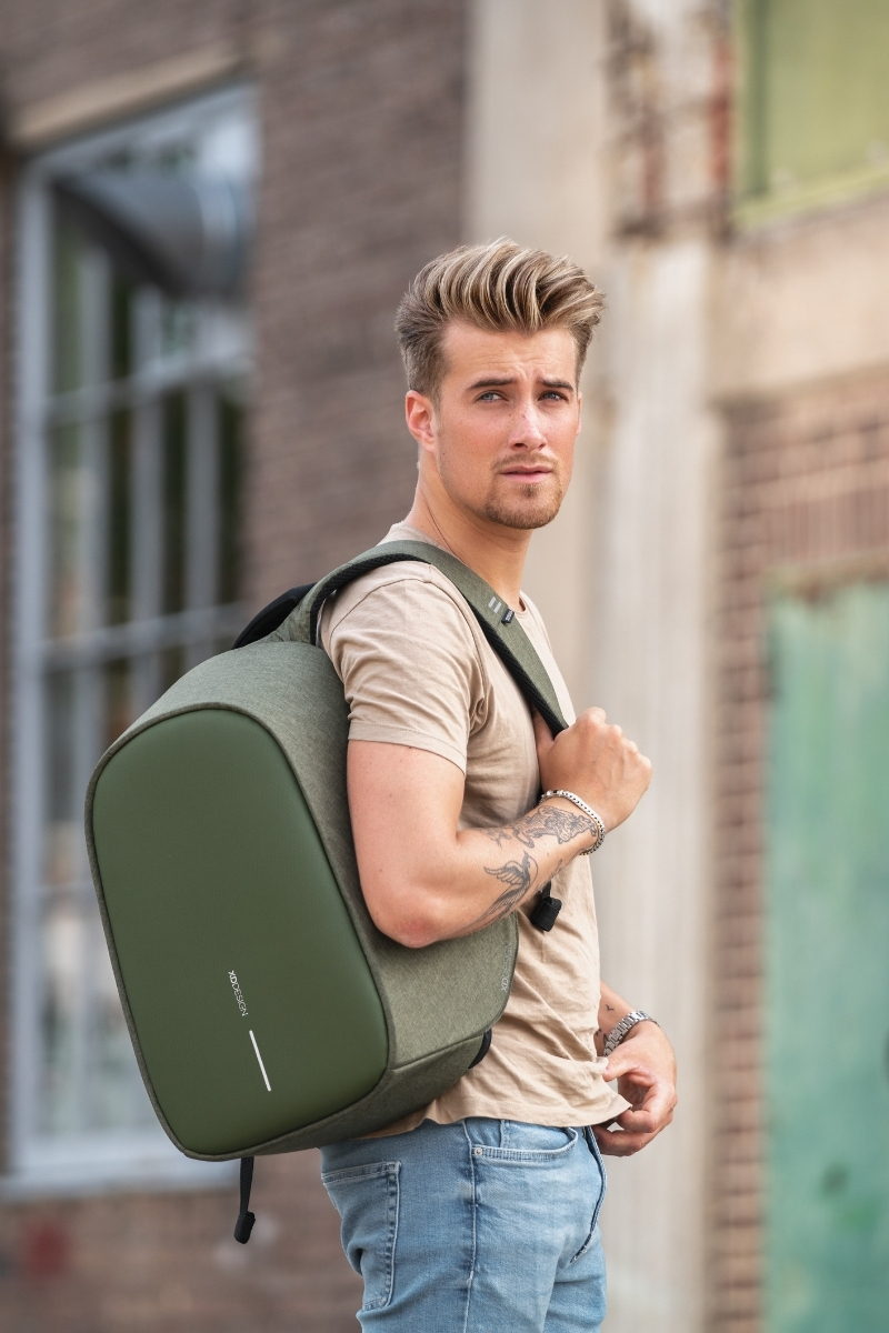 Bobby Hero Regular Zaino Antifurto Green - immagine 4
