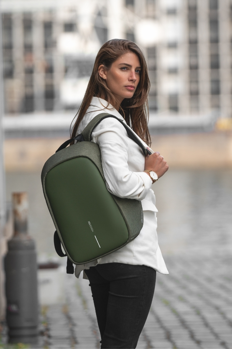 Bobby Hero Small Zaino Antifurto Green - immagine 4