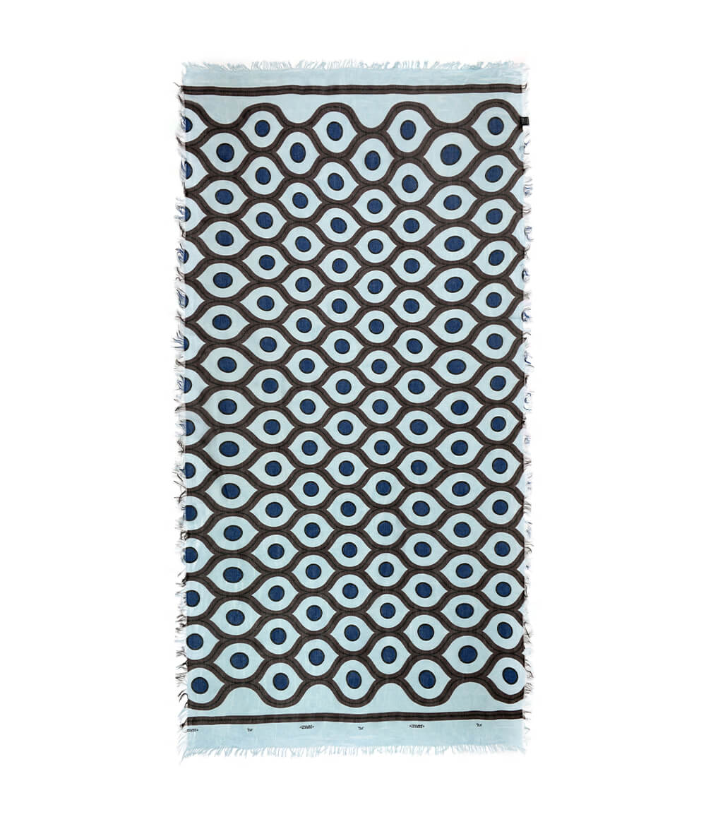 Foulard Escher Celeste - immagine 2