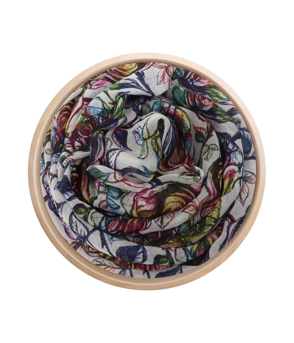 Foulard Warhol Bianco