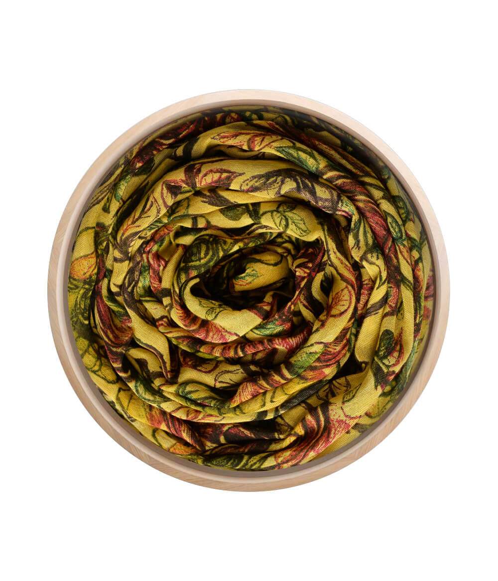 Foulard Warhol Giallo Senape