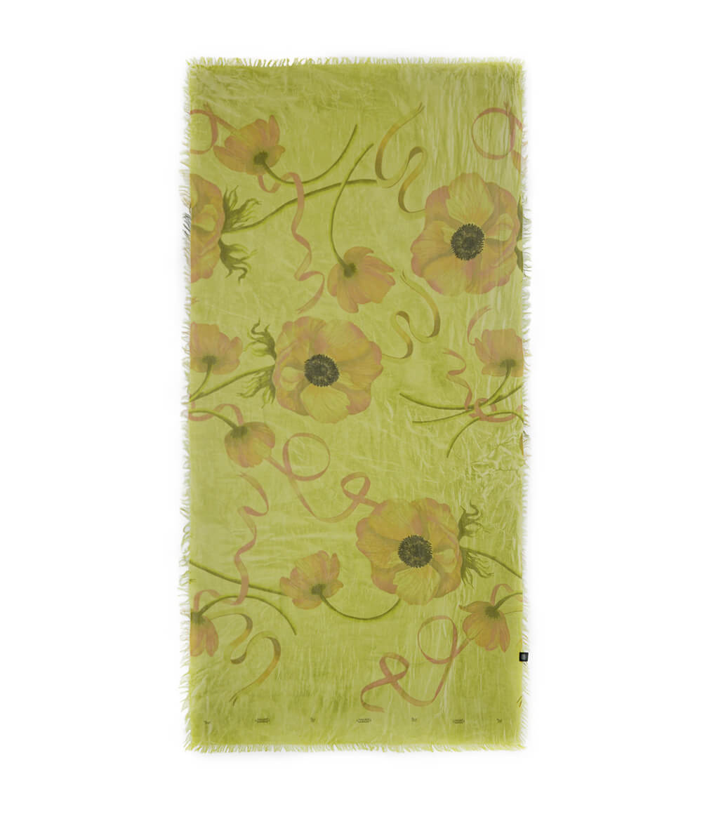 Foulard O'Keeffe Verde Pisello - immagine 2
