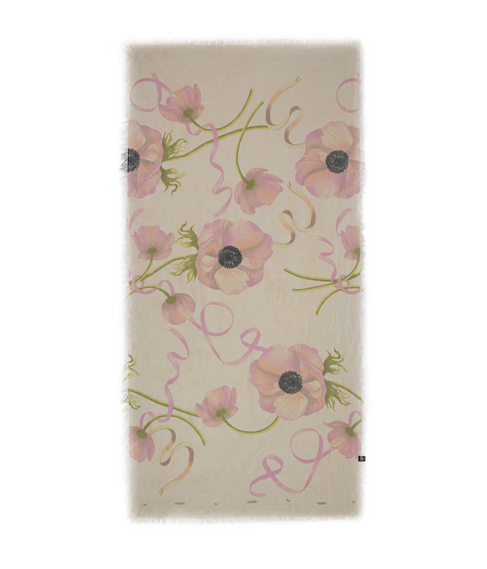 Foulard O'Keeffe Rosa Chiaro - immagine 2