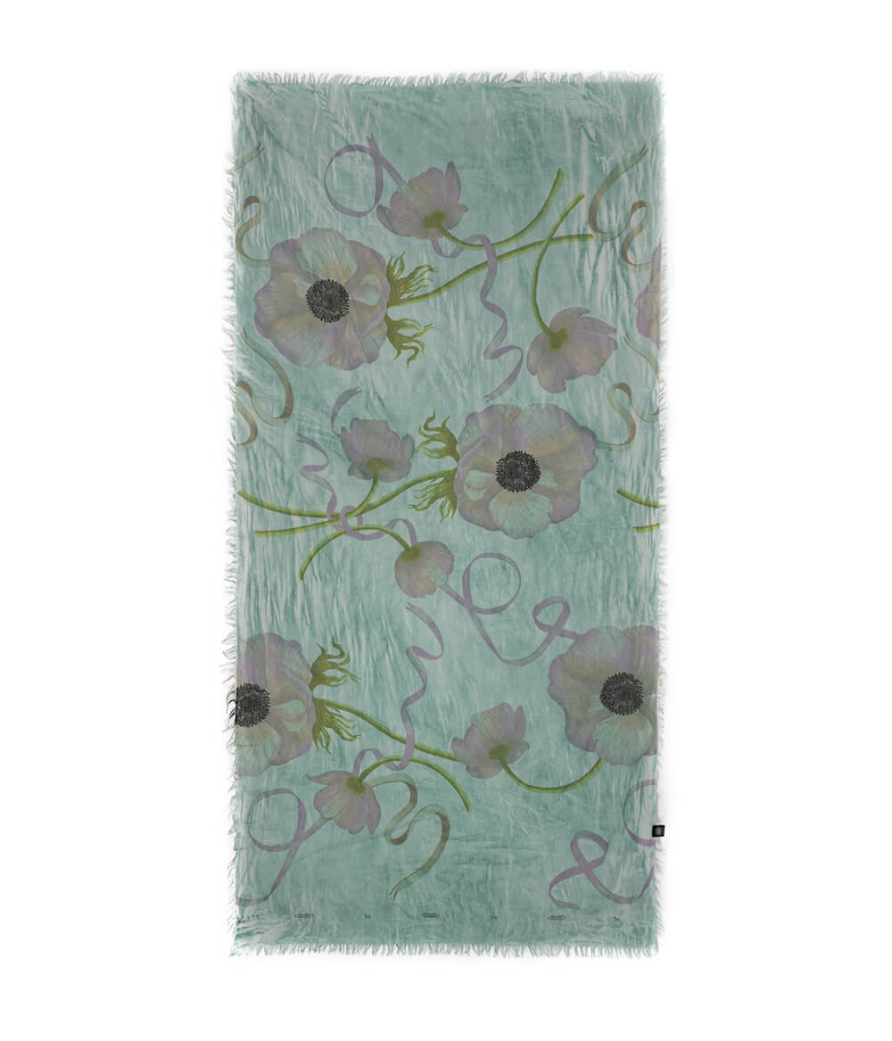 Foulard O'Keeffe Verde Acqua - immagine 2