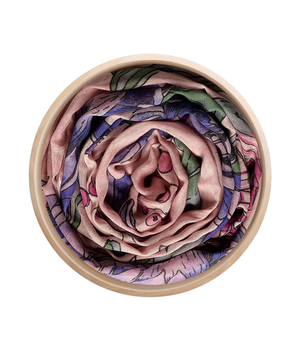 Foulard Durer Rosa Scuro