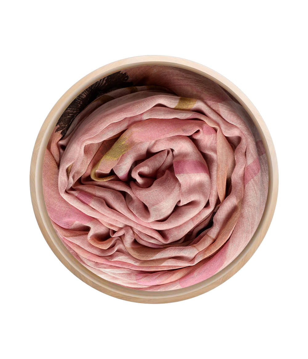 Foulard O'Keeffe Rosa Scuro