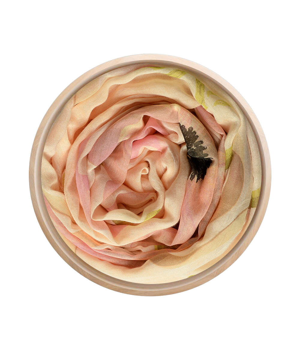 Foulard O'Keeffe Rosa Chiaro